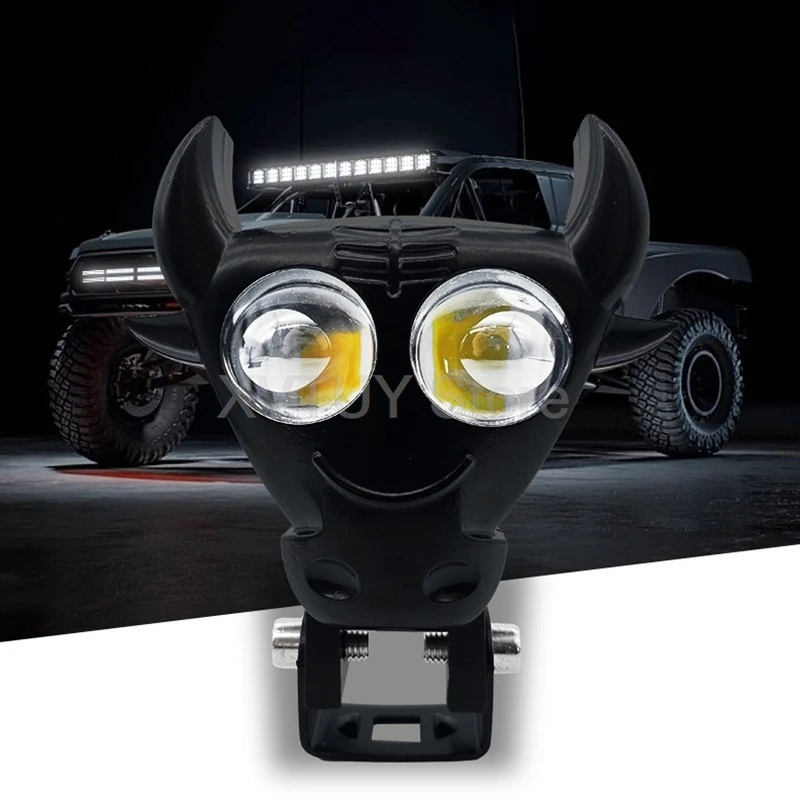 Bull Head 40 Вт прожекторы для мотоциклов, 2-цветные светодиодные фары 12-80 В, водонепроницаемые противотуманные фары для аксессуаров для мотоциклов, грузовиков, квадроциклов
Bull Head 40 Вт прожекторы для мотоциклов, 2-цветные светодиодные фары 12-80 В, водонепроницаемые противотуманные фары для аксессуаров для мотоциклов, грузовиков, квадроциклов