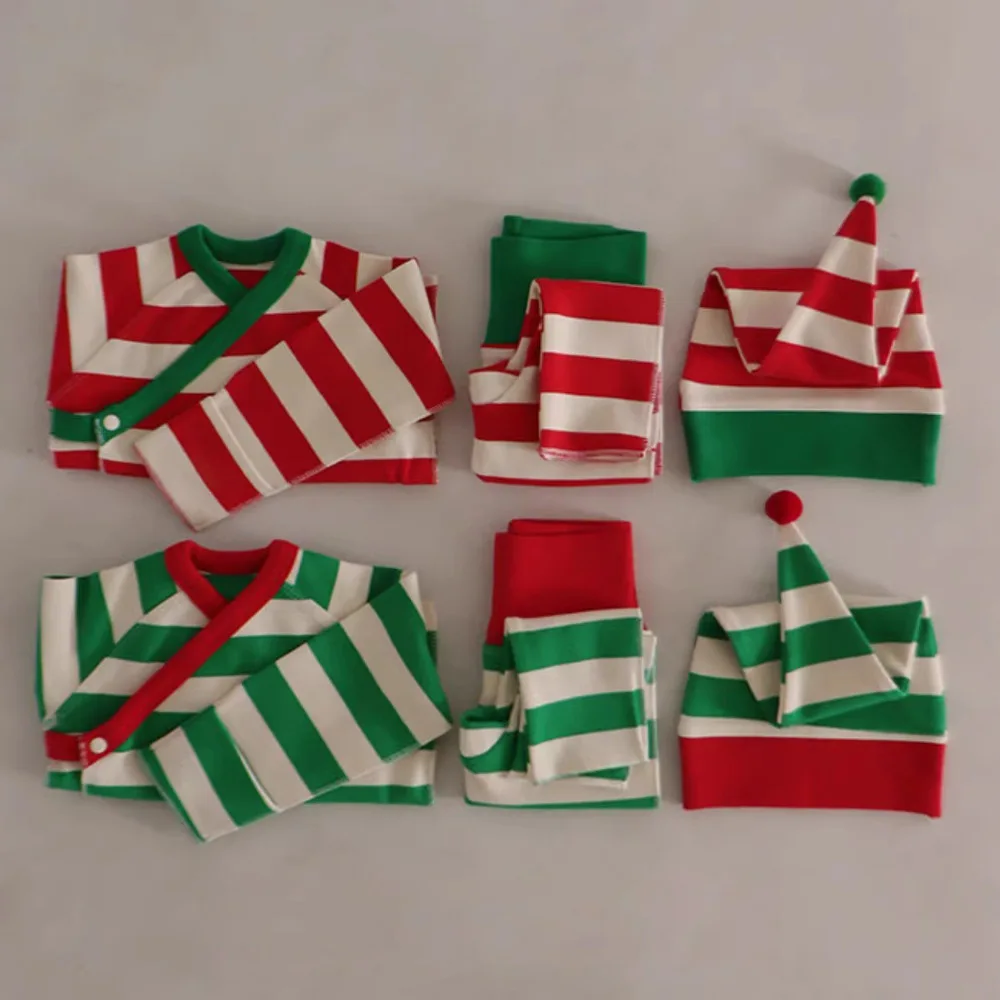 2025 New Christmas Kids Pajamas Sets for Boys Girls Cute Stripe Print Homewear Sleepwear 3 Pcs Clothes Sets
2025 New Christmas Kids Pajamas Sets for Boys Girls Cute Stripe Print Homewear Sleepwear 3 Pcs Clothes Sets