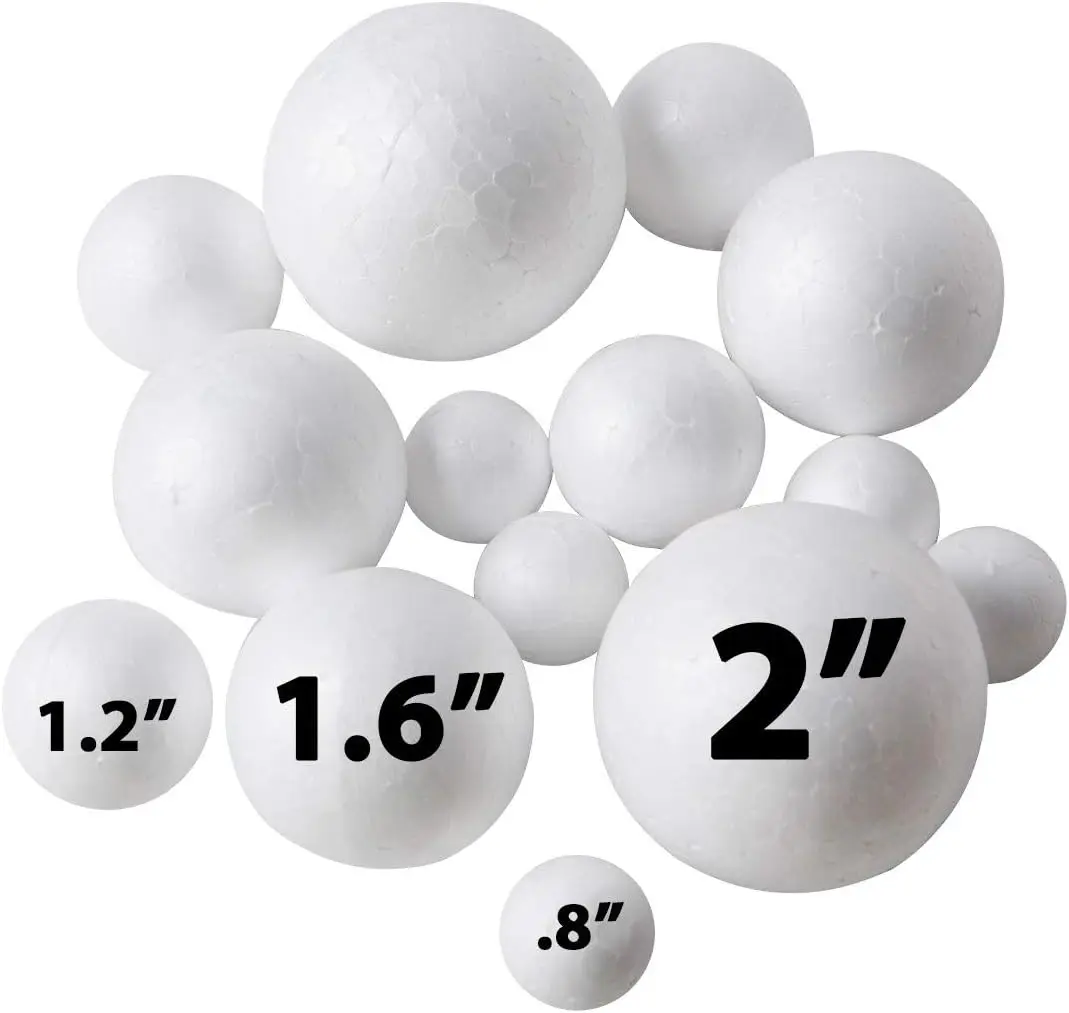 240 Pack Foam Balls for Crafts - 4 Sizes (0.8" to 2") - DIY Art Projects, Home Decor & School Supplies
240 Pack Foam Balls for Crafts - 4 Sizes (0.8" to 2") - DIY Art Projects, Home Decor & School Supplies