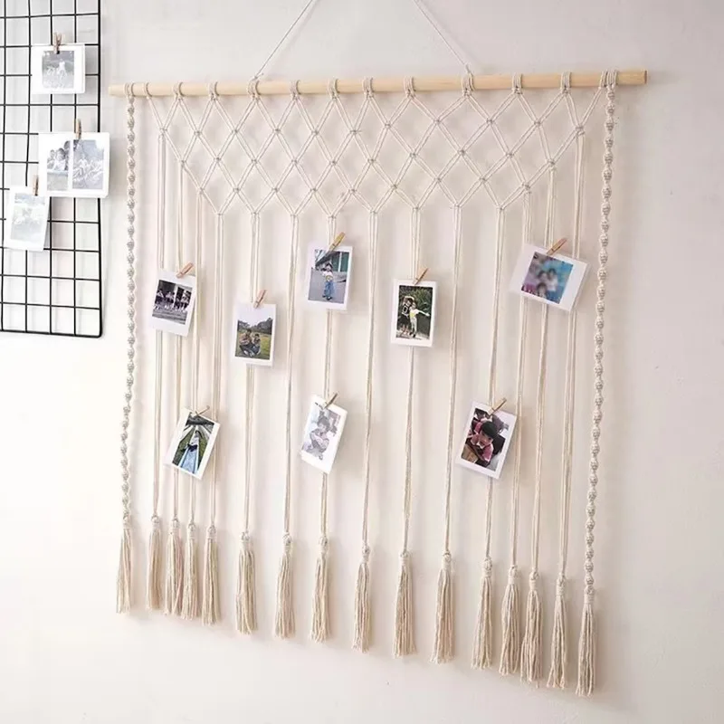 Hand-woven tapestries, photo clips, room decoration wall pendants, photo clips
Hand-woven tapestries, photo clips, room decoration wall pendants, photo clips