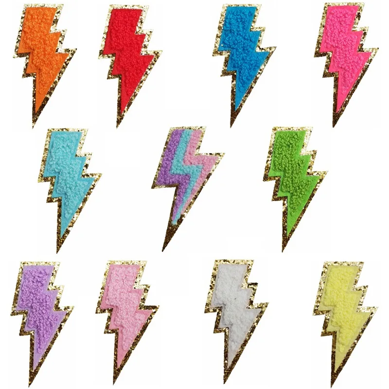 10pcs Set Multi Colorful Rainbow Lightning Patch Chenille Patches Heart Self-adhesive Stickers DIY Embroidered Chenille Patch
10pcs Set Multi Colorful Rainbow Lightning Patch Chenille Patches Heart Self-adhesive Stickers DIY Embroidered Chenille Patch