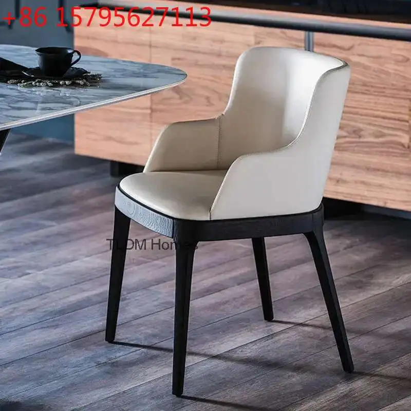 European Leisure Armchair Solid Wood Foot Leather Living Room Chairs Home Furniture Nordic Lazy Sofa Chair Balcony Dining Chairs
European Leisure Armchair Solid Wood Foot Leather Living Room Chairs Home Furniture Nordic Lazy Sofa Chair Balcony Dining Chairs