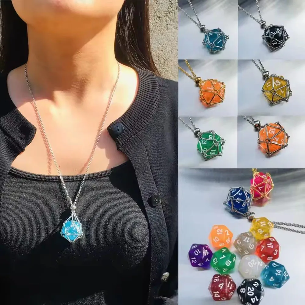 New Metal Net Cage Crystal Necklace Stainless Steel Stone Holder Necklace Dice Crystal Pendant Necklace Jewelry for Women Men
New Metal Net Cage Crystal Necklace Stainless Steel Stone Holder Necklace Dice Crystal Pendant Necklace Jewelry for Women Men