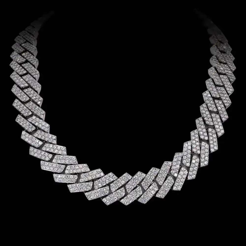 3 Row Rounded Vvs Moissanite Diamond 20mm 24 Inch Cuban 925 Sterling Silver 14k Gold Plated Solid Silver Miami Cuban Link Chai
3 Row Rounded Vvs Moissanite Diamond 20mm 24 Inch Cuban 925 Sterling Silver 14k Gold Plated Solid Silver Miami Cuban Link Chai