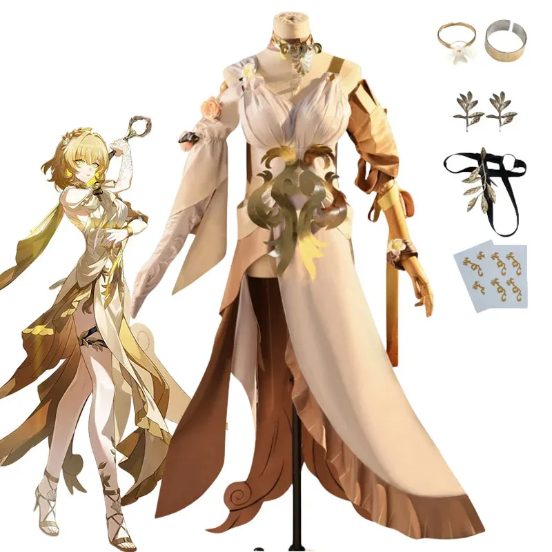 Honkai Star Rail Aglaea Cosplay Game Costume Golden Wig Uniform Women Girls Game Cosplay Outfit Full Set Carnival Event Costume
Honkai Star Rail Aglaea Cosplay Game Costume Golden Wig Uniform Women Girls Game Cosplay Outfit Full Set Carnival Event Costume