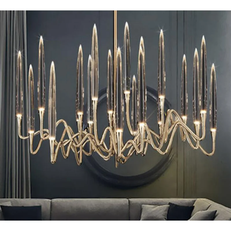 American Acrylic Chandelier Creative Living room Light Fixture Led Modern Restaurant Luxury Villa Simple Crystal
American Acrylic Chandelier Creative Living room Light Fixture Led Modern Restaurant Luxury Villa Simple Crystal