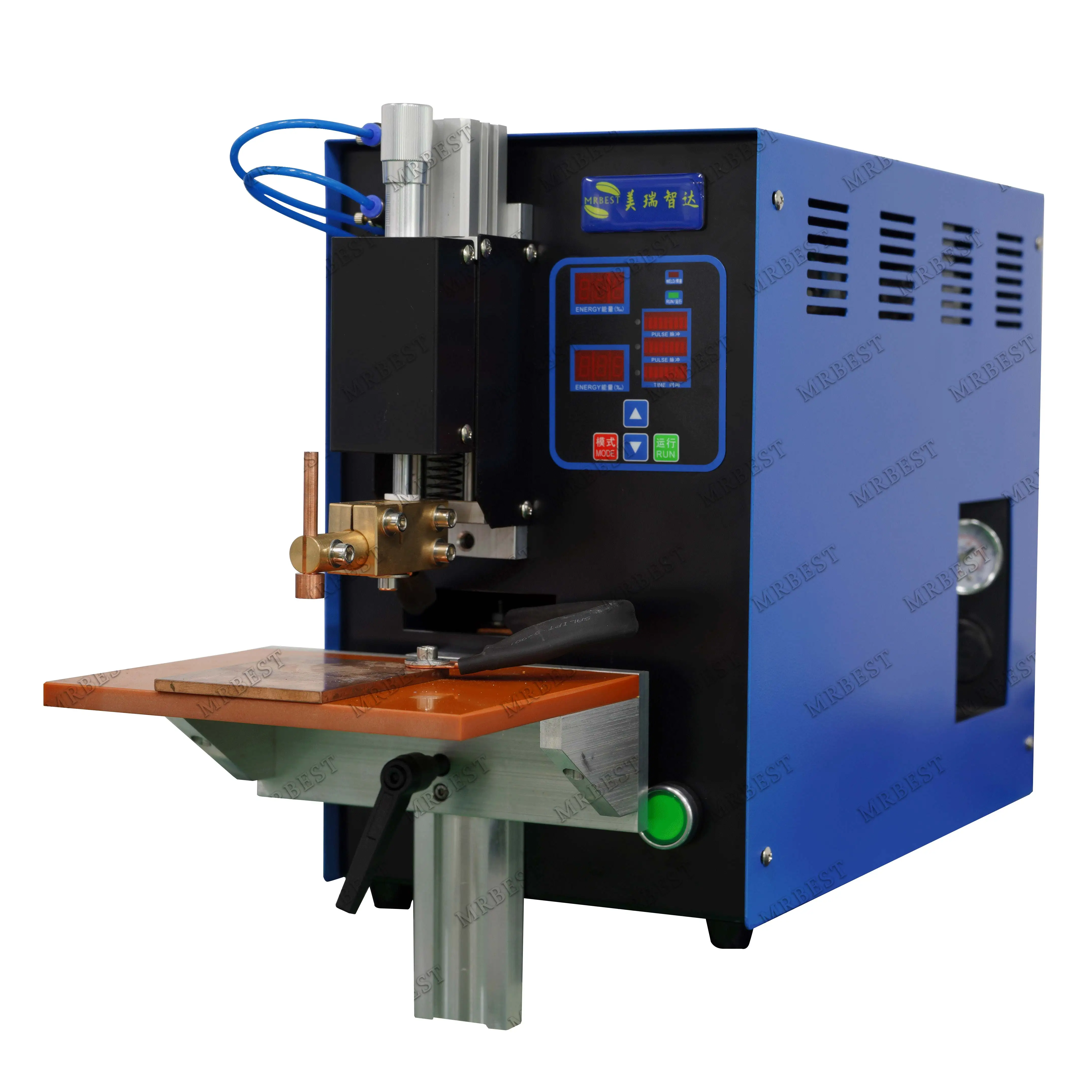 Single-pin Spot Welding Machine Semi-automatic for ion Battery Compact AC Pulse Spot Welder
Single-pin Spot Welding Machine Semi-automatic for ion Battery Compact AC Pulse Spot Welder