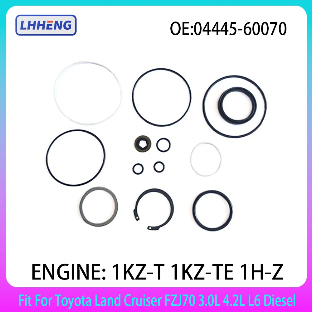 Power Steering Gear Gasket Kit 04445-60070 For Toyota Land Cruiser FZJ70 3.0L 4.2L L6 Diesel 3.0 4.2 L T 1KZ-T 1KZ-TE 1990-2007
Power Steering Gear Gasket Kit 04445-60070 For Toyota Land Cruiser FZJ70 3.0L 4.2L L6 Diesel 3.0 4.2 L T 1KZ-T 1KZ-TE 1990-2007