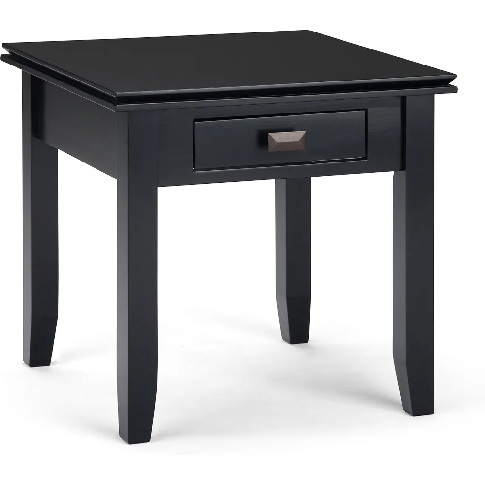SOLID WOOD 21 inch wide Square End Side Table in Black with Storage, 1 Drawer, for the Living Room and Bedroom
SOLID WOOD 21 inch wide Square End Side Table in Black with Storage, 1 Drawer, for the Living Room and Bedroom