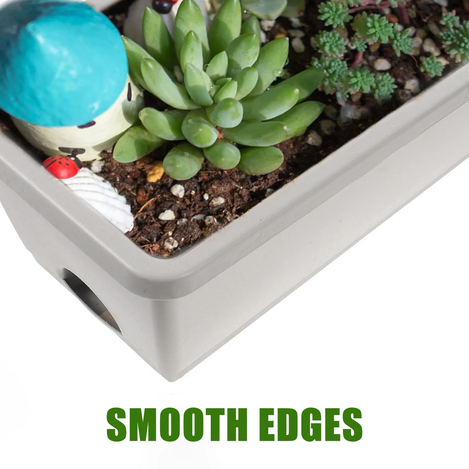4 Sets Window Vegetable Planter Box Rectangular Planting Pots with Tray Sturdy Garden Flower Pot Holder Windowsill Planter Box
4 Sets Window Vegetable Planter Box Rectangular Planting Pots with Tray Sturdy Garden Flower Pot Holder Windowsill Planter Box