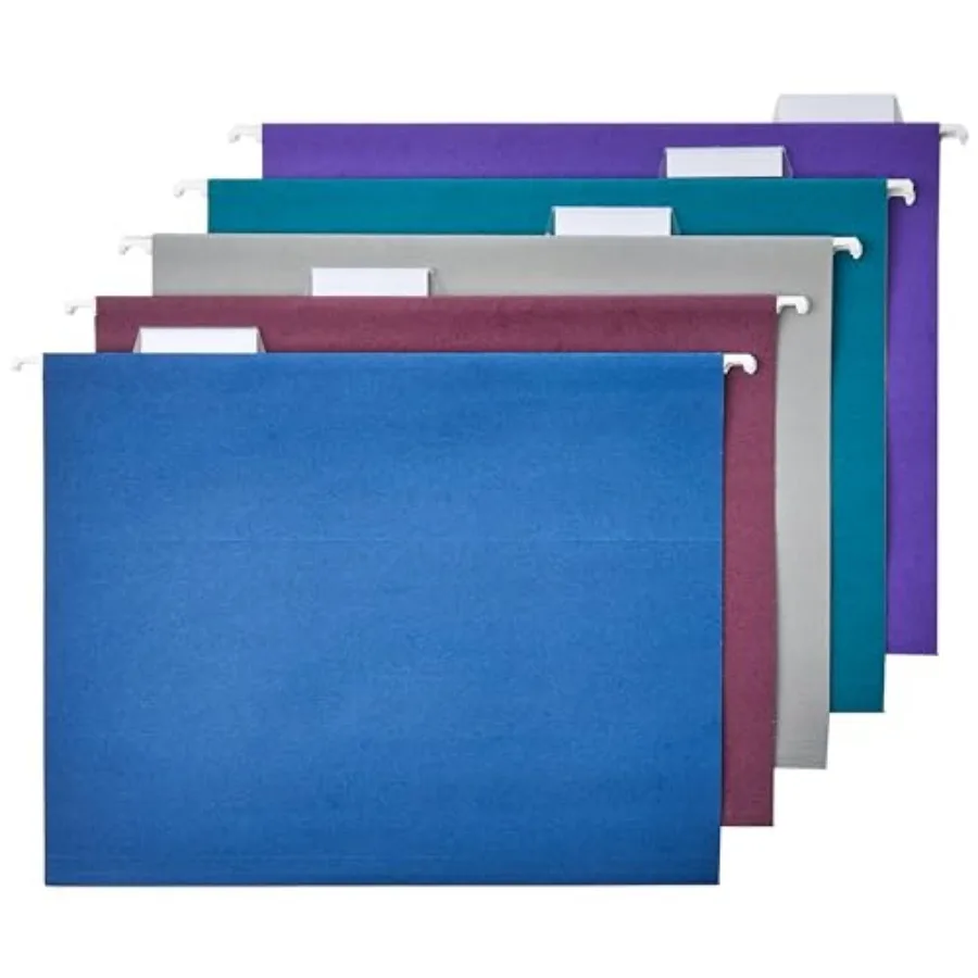 Hanging File Folders with Adjustable Tabs for Document Organization, Size
Hanging File Folders with Adjustable Tabs for Document Organization, Size