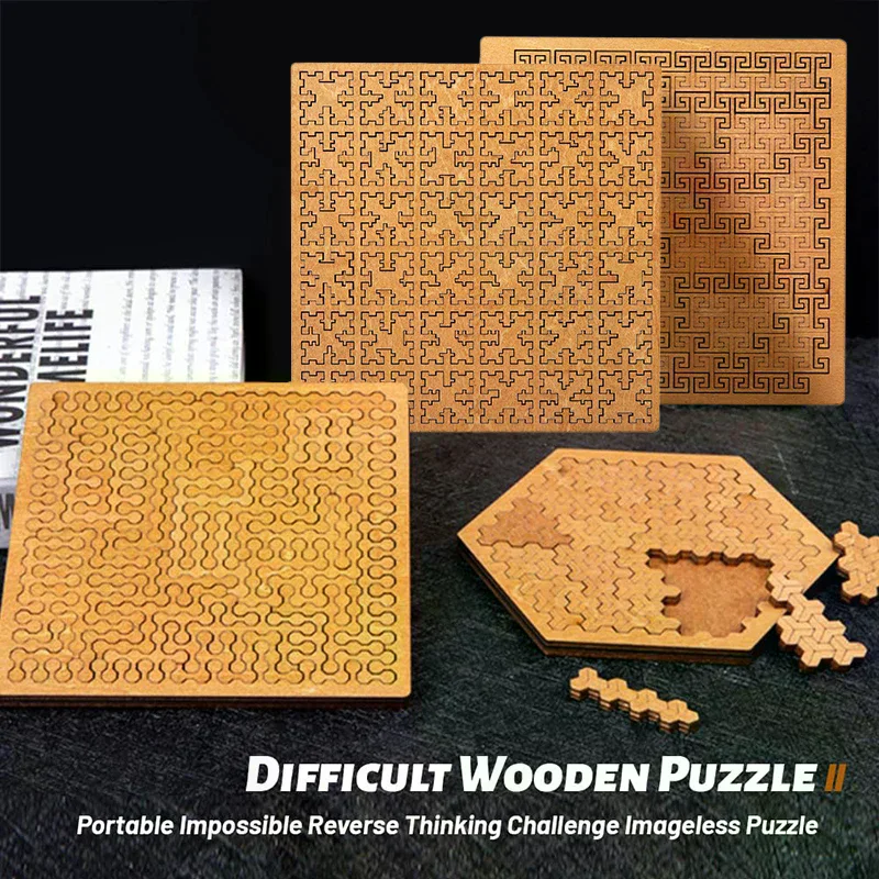 Fractal Tray Puzzles,Mind Bending Wooden Jigsaw Puzzle,Unique Irregular Creative Labyrinth Impossible Difficult
Fractal Tray Puzzles,Mind Bending Wooden Jigsaw Puzzle,Unique Irregular Creative Labyrinth Impossible Difficult