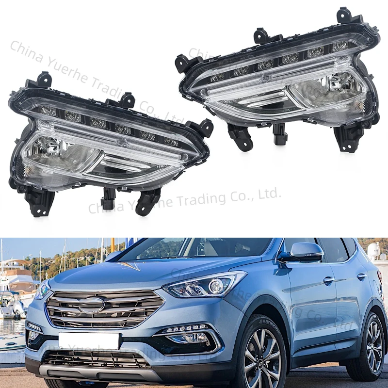 LED DRL Daytime Running Light For Hyundai Santa Fe Sport 2016 2017 2018 Fog Lights Headlight Fog lamp Assembly auto parts
LED DRL Daytime Running Light For Hyundai Santa Fe Sport 2016 2017 2018 Fog Lights Headlight Fog lamp Assembly auto parts