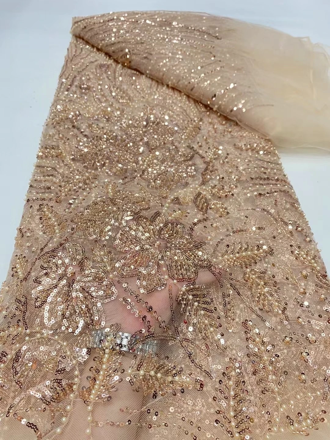 Latest 2025 African Nigerian High-Quality Tulle Lace Fabric with Embroidery 5 Yards for Prom Dresses Sequin Sewing DP0362
Latest 2025 African Nigerian High-Quality Tulle Lace Fabric with Embroidery 5 Yards for Prom Dresses Sequin Sewing DP0362