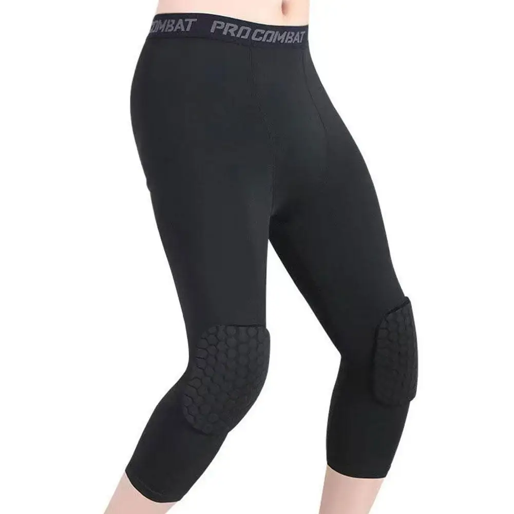 Men's Honeycomb Knee Pads Running Anti-collision Tight Safety Pants Basketball Training 3/4 Leggings Sports Compression Pants
Men's Honeycomb Knee Pads Running Anti-collision Tight Safety Pants Basketball Training 3/4 Leggings Sports Compression Pants