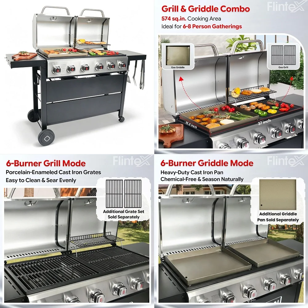 Griddle Pan amp Grill Pan Duo NonStick Ceramic Coated Non Toxic, PTFE amp PFOA Free Oven Safe amp Compatible with All Stovetops
Griddle Pan amp Grill Pan Duo NonStick Ceramic Coated Non Toxic, PTFE amp PFOA Free Oven Safe amp Compatible with All Stovetops