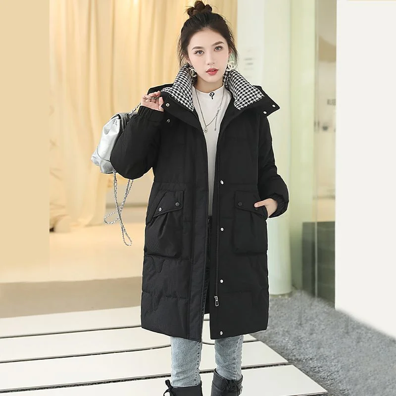 Cotton-Padded Coat Women 2024Winter New Parkastand-UP Collar Long Warm Cotton Padded Jacket High Quality Fashion Overcoat Ladies
Cotton-Padded Coat Women 2024Winter New Parkastand-UP Collar Long Warm Cotton Padded Jacket High Quality Fashion Overcoat Ladies
