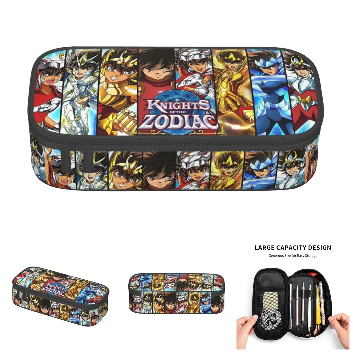 Korean Saint Seiya Knights Of The Zodiac Pencil Cases for Girls Boys Manga Cartoon Large Storage Pen Box Bag School Accessories
Korean Saint Seiya Knights Of The Zodiac Pencil Cases for Girls Boys Manga Cartoon Large Storage Pen Box Bag School Accessories