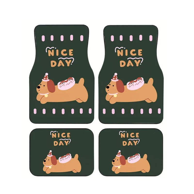 Dark Green Dachshund Dog Car Floor Mats 4pcs Nice Day Kawaii Style Universal Auto Foot Mats Non-slip Wear-resistant Cute Carpet
Dark Green Dachshund Dog Car Floor Mats 4pcs Nice Day Kawaii Style Universal Auto Foot Mats Non-slip Wear-resistant Cute Carpet