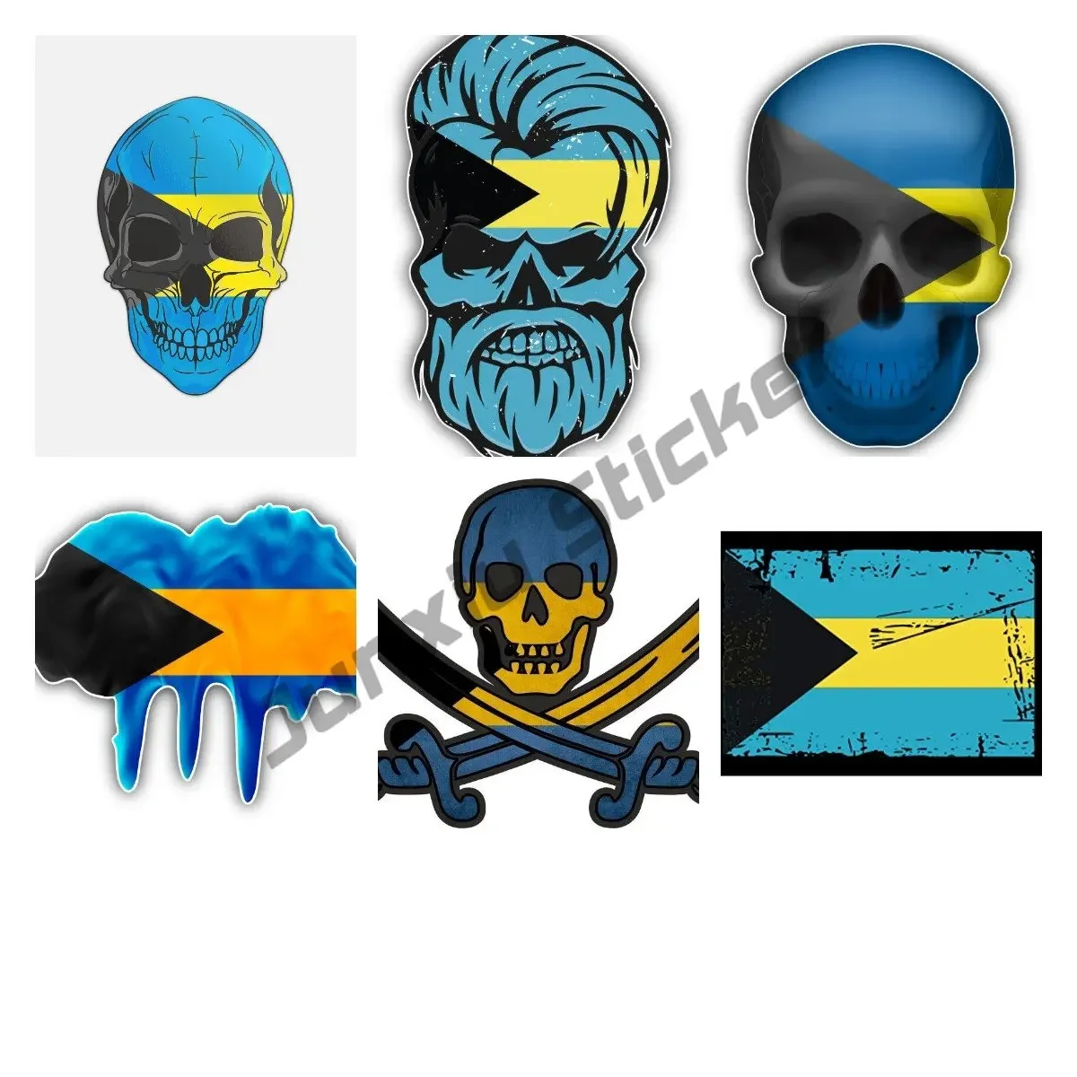Grunge Beard Skull Bahamas Flag Sticker Flag Jack Rackham Pirate BS Bahamas Waterproof Decal
Grunge Beard Skull Bahamas Flag Sticker Flag Jack Rackham Pirate BS Bahamas Waterproof Decal