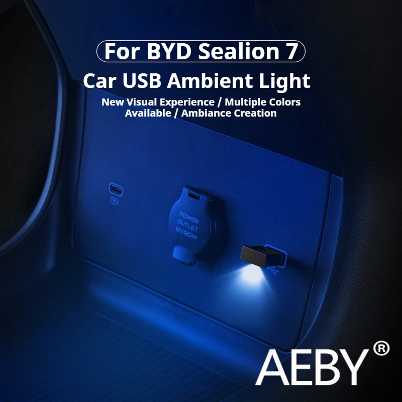 AEBY For BYD Sealion 7 2024 Car Interior Ambient Light, Easy Installation USB LED Atmosphere Lamp, 7 Color Changing Decor
AEBY For BYD Sealion 7 2024 Car Interior Ambient Light, Easy Installation USB LED Atmosphere Lamp, 7 Color Changing Decor