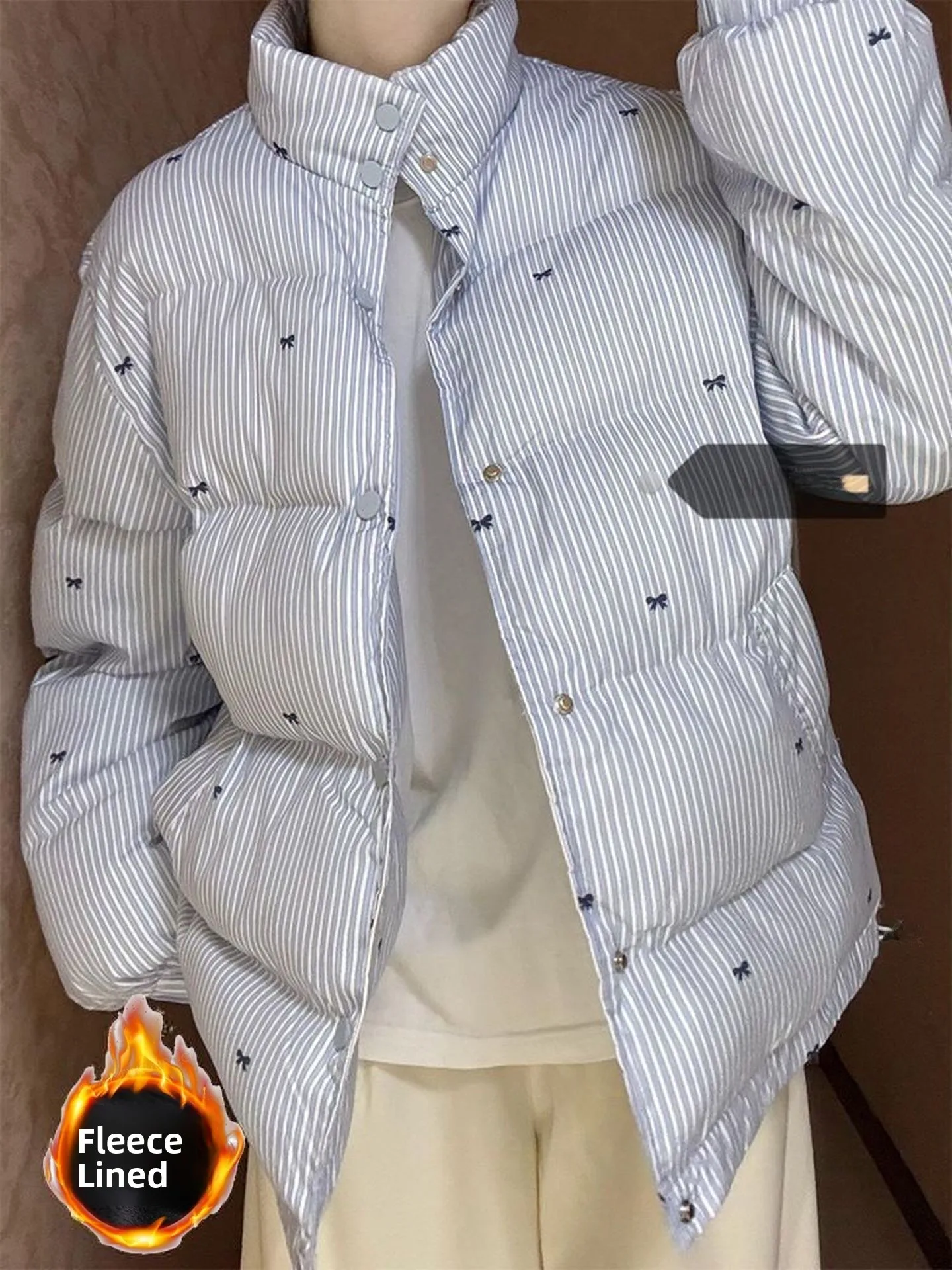 Blue Summer Knot Stand Collar down Cotton Jacket Women's Thin Warm Bread Style Coat Korean Version Loose Fit Long S...
Blue Summer Knot Stand Collar down Cotton Jacket Women's Thin Warm Bread Style Coat Korean Version Loose Fit Long S...