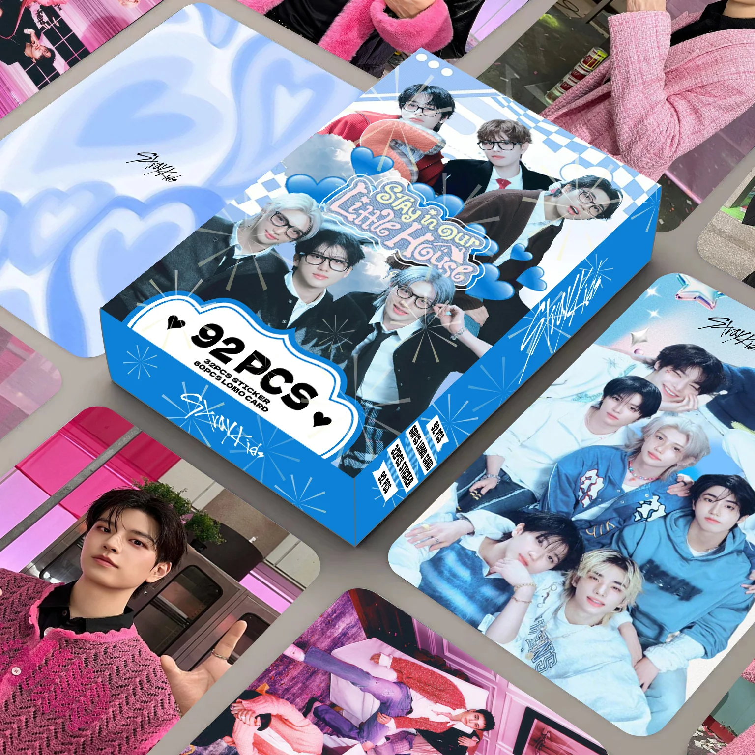 Skz,Stay,Stray Kids,Stay in Our Little House,A Box of 92 Pieces (60 Lomo Cards + 32 Stickers),High-Definition Photo Cards, Collectibles, Fans Merch Album, Concert Goods, Small Gifts, Holiday Gifts, Decorations
Skz,Stay,Stray Kids,Stay in Our Little House,A Box of 92 Pieces (60 Lomo Cards + 32 Stickers),High-Definition Photo Cards, Collectibles, Fans Merch Album, Concert Goods, Small Gifts, Holiday Gifts, Decorations