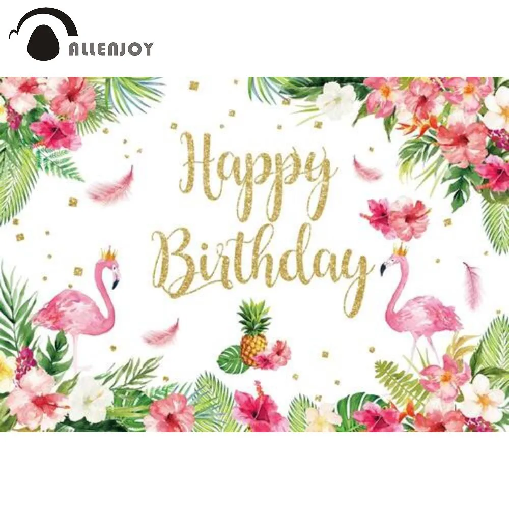 Allenjoy Happy Birthday Party Background Фламинго Летние каникулы Тропический детский душ Золотой блестящий фон для фотосъемки
Allenjoy Happy Birthday Party Background Фламинго Летние каникулы Тропический детский душ Золотой блестящий фон для фотосъемки