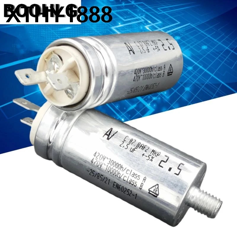 1 шт. C.87.8AF2 MKP 420V 2.5uF конденсатор для запуска двигателя вентилятора
1 шт. C.87.8AF2 MKP 420V 2.5uF конденсатор для запуска двигателя вентилятора
