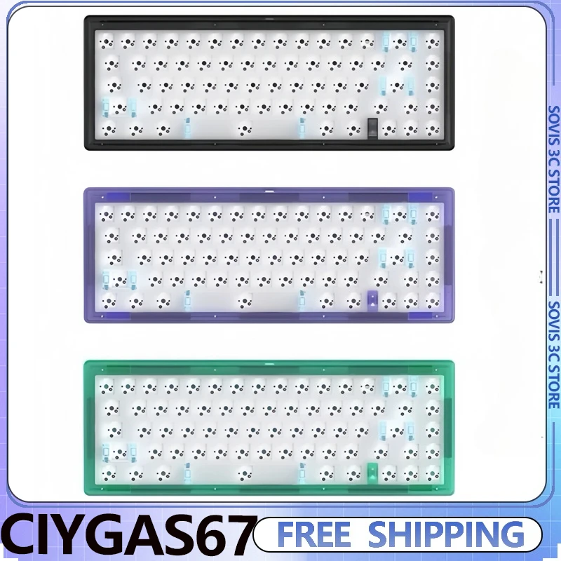 CIY GAS67 LM67 Keyboard Kit Custom RGB Tri-Mode Wireless/Wired 67 Keys Gaming Office Mechanical Keyboard Kit
CIY GAS67 LM67 Keyboard Kit Custom RGB Tri-Mode Wireless/Wired 67 Keys Gaming Office Mechanical Keyboard Kit