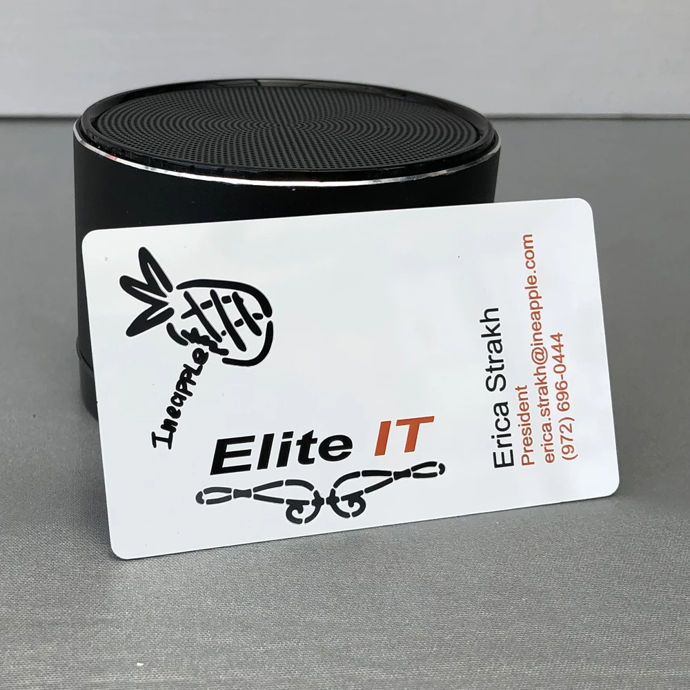 Metal card stainless steel electroplating white business card design and production
Metal card stainless steel electroplating white business card design and production