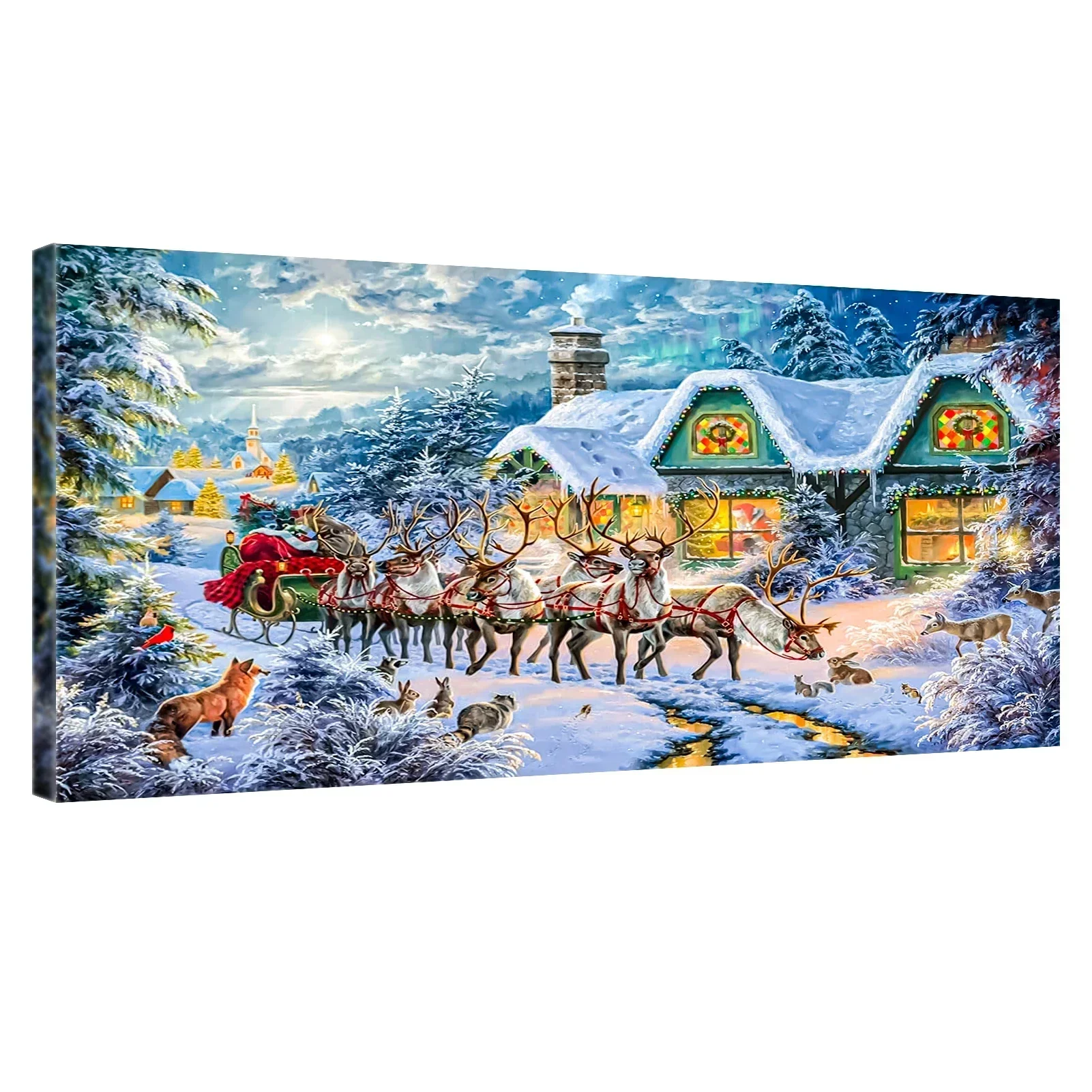 124444 Large Paint By Numbers Kit for Adults Christmas, DIY Acrylic Digital Oil Painting Art on Canvas Wall Decor Gift No Frame
124444 Large Paint By Numbers Kit for Adults Christmas, DIY Acrylic Digital Oil Painting Art on Canvas Wall Decor Gift No Frame
