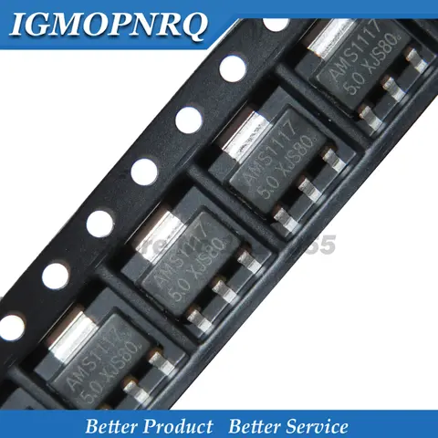 50 Uds AMS1117 serie AMS1117-1.2 AMS1117-1.5 AMS1117-1.8 AMS1117-2.5 AMS1117-3.3 AMS1117-5.0 SOT223 nuevo