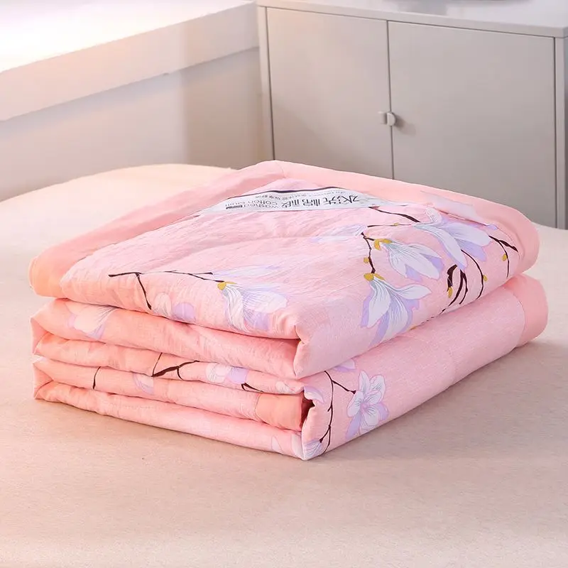 Cotton New Printing Spring Summer Quilt for Bedroom Flat Spring and Summer Breathable Comfortable Soft Air-conditioning Quilt
Cotton New Printing Spring Summer Quilt for Bedroom Flat Spring and Summer Breathable Comfortable Soft Air-conditioning Quilt