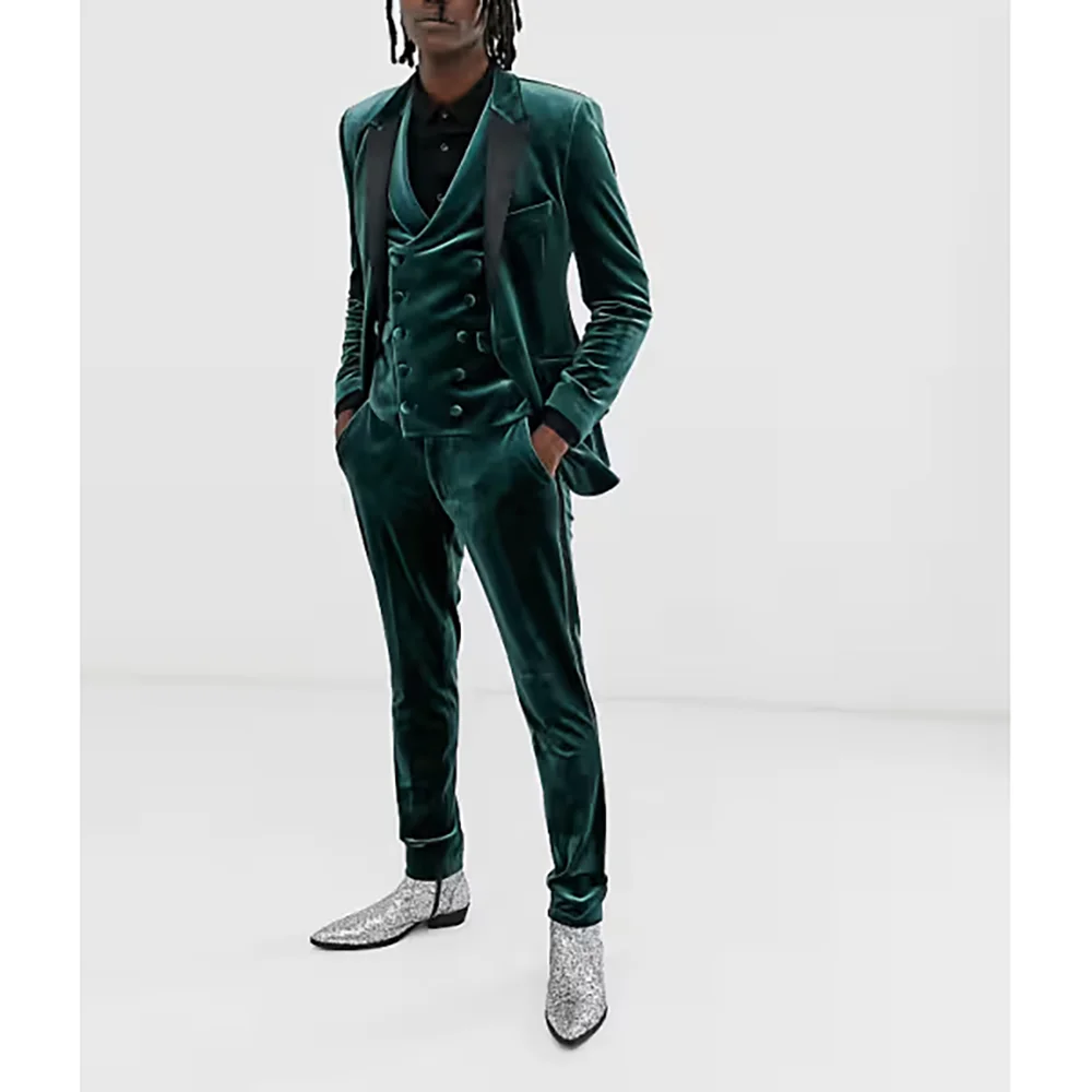 Fashion Men's Suits Single Button Peak Lapel Prom Party Man Suit Slim Fit 3 Piece Wedding Party Formal Occasion Sets
Fashion Men's Suits Single Button Peak Lapel Prom Party Man Suit Slim Fit 3 Piece Wedding Party Formal Occasion Sets