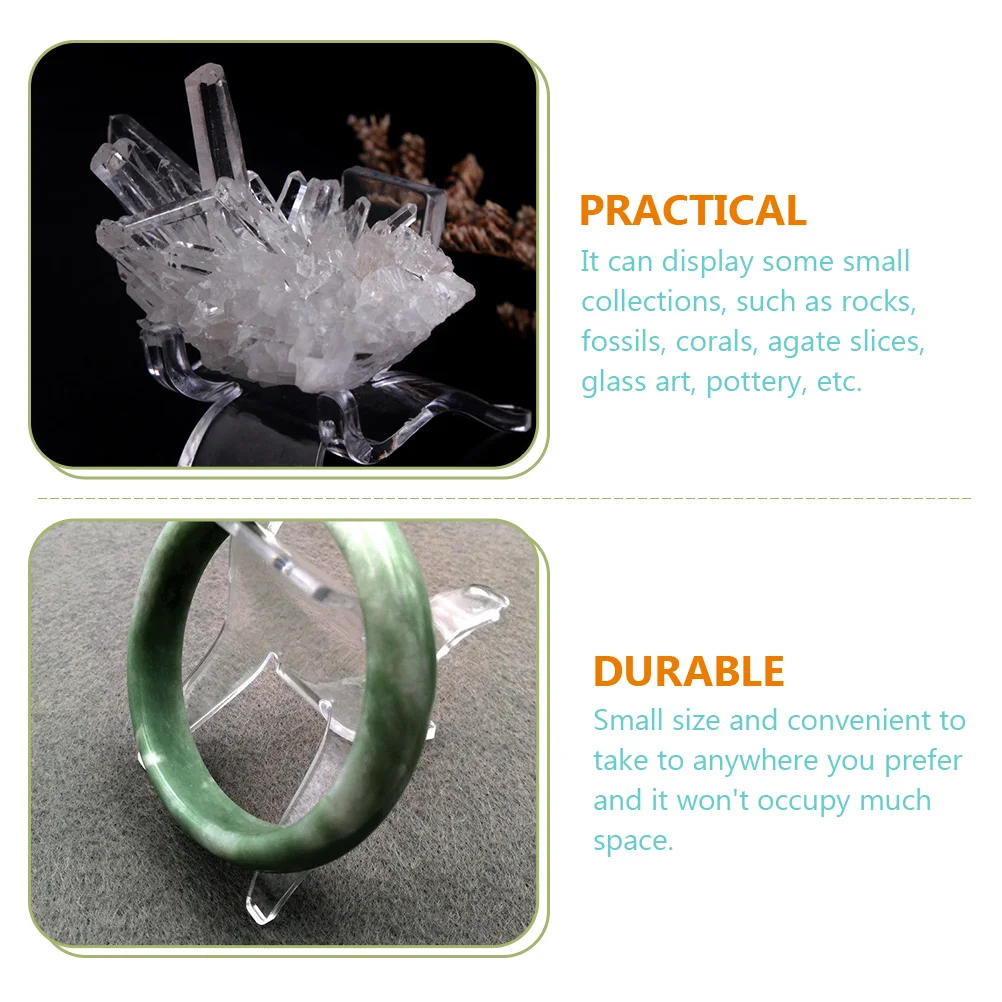 20pcs Acrylic Display Stands Clear Rack for Specimen Coin Rock Holder Jewelry Presentation Collectibles Small Size Portable
20pcs Acrylic Display Stands Clear Rack for Specimen Coin Rock Holder Jewelry Presentation Collectibles Small Size Portable