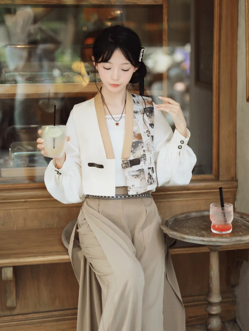 New Fiesta Carnival Halloween Cos Cosplay Hanfu Women Sleeved Over-dress Waistcoat Knickerbockers T-shirt Daily Commute Improve
New Fiesta Carnival Halloween Cos Cosplay Hanfu Women Sleeved Over-dress Waistcoat Knickerbockers T-shirt Daily Commute Improve