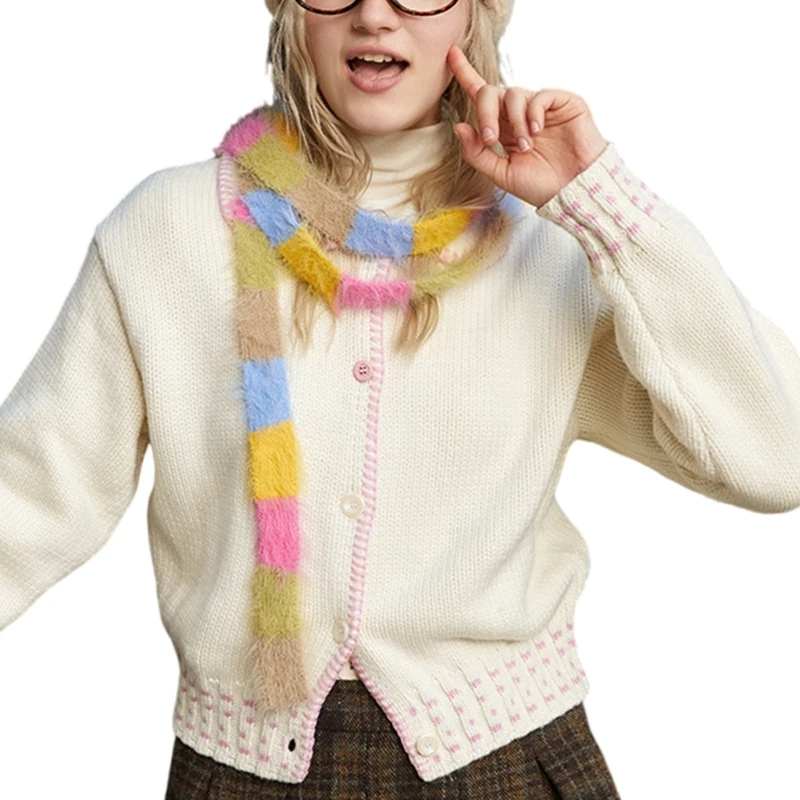 Colorful Scarf for Women Handbag Scarfs Knit Striped Neck Scarves Girls Gifts Dropship
Colorful Scarf for Women Handbag Scarfs Knit Striped Neck Scarves Girls Gifts Dropship