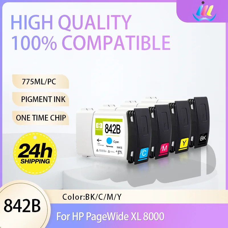 For HP 842B Ink Cartridge 775ML With Full Ink HP842B For HP PageWide XL 8000 Printer C1Q49A C1Q50A C1Q51A C1Q52A
For HP 842B Ink Cartridge 775ML With Full Ink HP842B For HP PageWide XL 8000 Printer C1Q49A C1Q50A C1Q51A C1Q52A