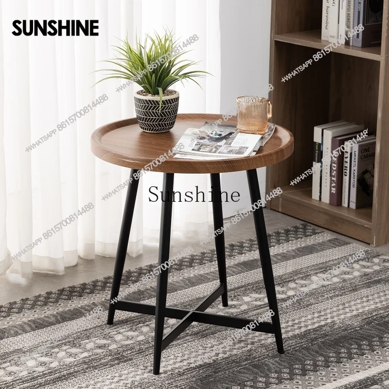 Круглый стол из массива дерева для отдыха, журнальный столик, бытовой обеденный столX
Круглый стол из массива дерева для отдыха, журнальный столик, бытовой обеденный столX