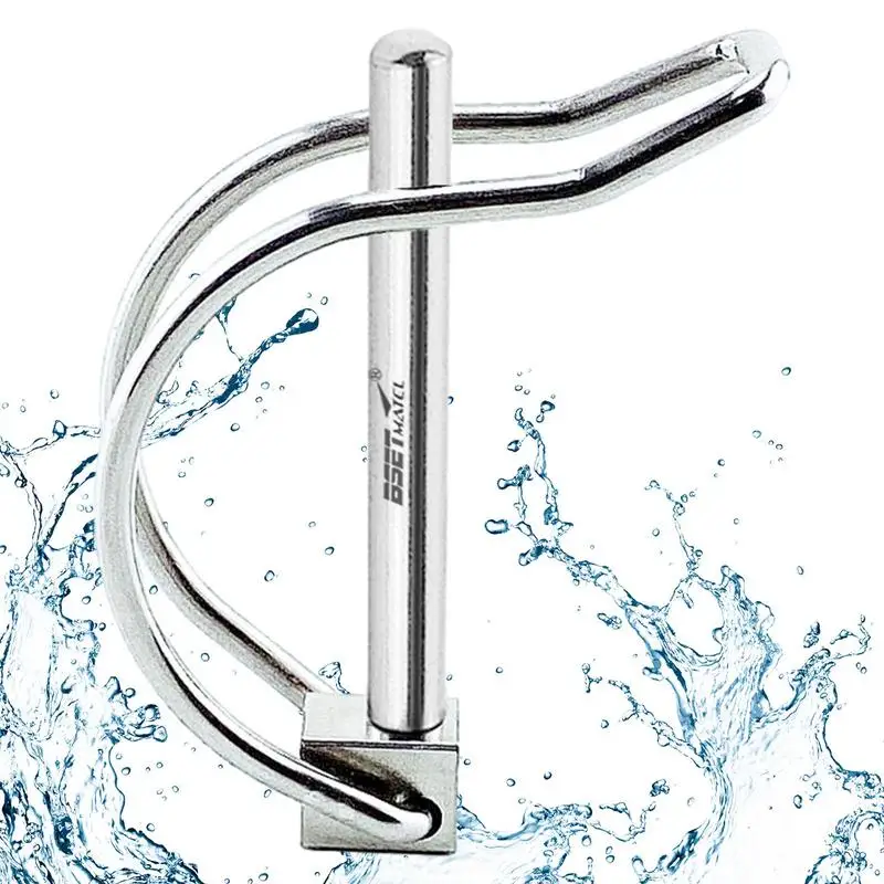 1pc Stainless Steel Shaft Locking Pin Safety Coupler Pin D Type Safety Spring Pin For Farm Trailers Wagons Lawn Hitches
1pc Stainless Steel Shaft Locking Pin Safety Coupler Pin D Type Safety Spring Pin For Farm Trailers Wagons Lawn Hitches