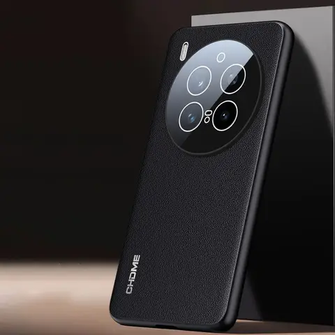 Luxury Silicone Napa PU Leather Phone Case for VIVO X300 X300S X200 X200S Ultra Pro Mini Full Glass Lens Protection Back Cover
