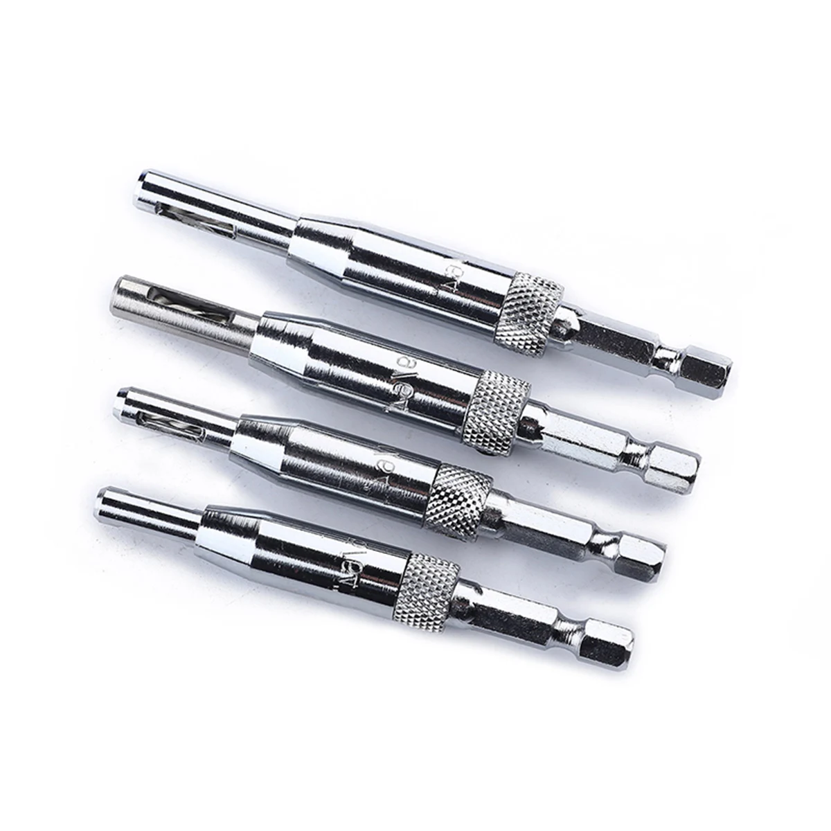 4 pcs Door Hinge Drill Bit Set 5/64 7/64 9/64 11/64 Inch Woodworking Hole Dilating Drill Bits Accurate Positioning Hardware
4 pcs Door Hinge Drill Bit Set 5/64 7/64 9/64 11/64 Inch Woodworking Hole Dilating Drill Bits Accurate Positioning Hardware