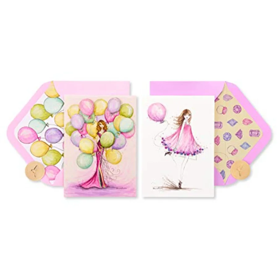Birthday Cards for Her - Designed by Bella Pilar, Pink Balloons 2-Count
Birthday Cards for Her - Designed by Bella Pilar, Pink Balloons 2-Count