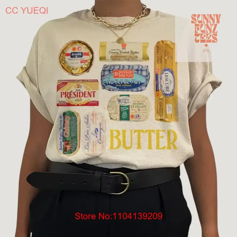 Butter T Shirt Funny Food Lover Trendy Cute Kitchen Art Print Foodie Apparel Quirky Design long or short sleeves
Butter T Shirt Funny Food Lover Trendy Cute Kitchen Art Print Foodie Apparel Quirky Design long or short sleeves