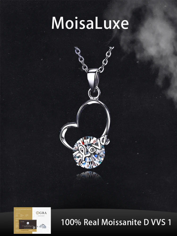 MoisaLuxe Official Store GRA Moissanite Plata Sterling 925 Silver Personality Pendant Fashion Necklace Women's Collarbone Chain
MoisaLuxe Official Store GRA Moissanite Plata Sterling 925 Silver Personality Pendant Fashion Necklace Women's Collarbone Chain