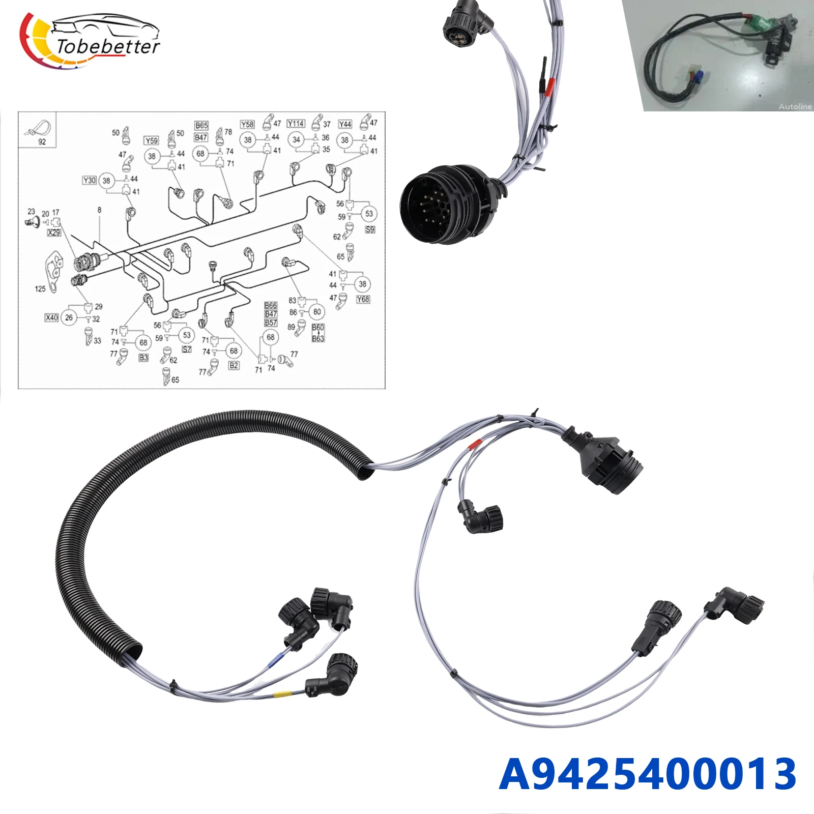 Сменный кабель жгута проводов для Mercedes-Benz GLA H247 Центральный модуль управления кузовом A9425400013
Сменный кабель жгута проводов для Mercedes-Benz GLA H247 Центральный модуль управления кузовом A9425400013