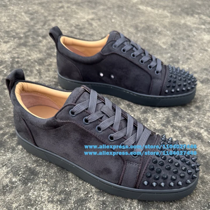 Rivets Lace-Up Board Shoes Men's Casual Shoes Low-Cut Sneakers Novelty Designer Style Trendy Luxury Handmade Flats Men's Shoes
Rivets Lace-Up Board Shoes Men's Casual Shoes Low-Cut Sneakers Novelty Designer Style Trendy Luxury Handmade Flats Men's Shoes