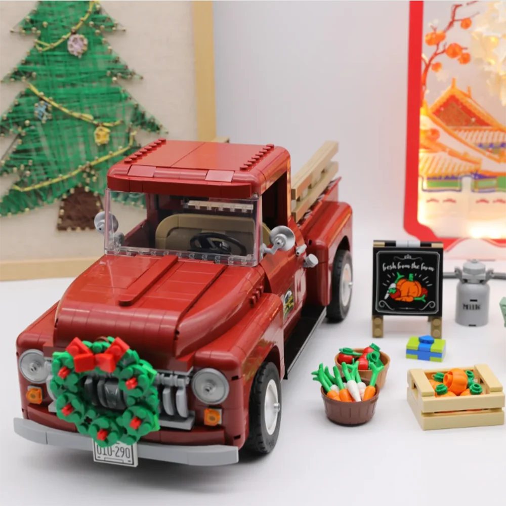 1677PCS MOC Classic 1950s Pickup Truck Building Blocks Set, Creative Retro Car Model, Premium Holiday Gift for Teens & Adults
1677PCS MOC Classic 1950s Pickup Truck Building Blocks Set, Creative Retro Car Model, Premium Holiday Gift for Teens & Adults