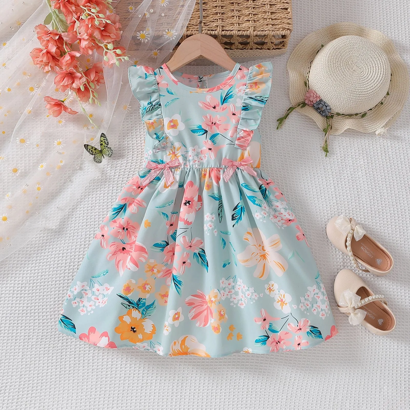 Girls Dress 2025 New Kids Clothes Summer Flying sleeves Princess Dresses Party Baby Dresses for Children Flower 2-8Y
Girls Dress 2025 New Kids Clothes Summer Flying sleeves Princess Dresses Party Baby Dresses for Children Flower 2-8Y
